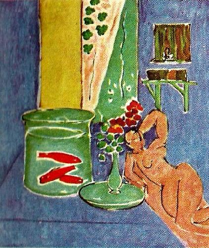 Henri Matisse guldfiskar oil painting image